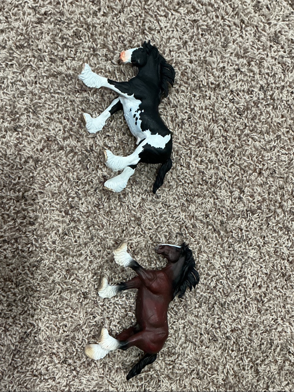 Black & Brown Horse Dog Toys - Durable Play Figures for Dogs